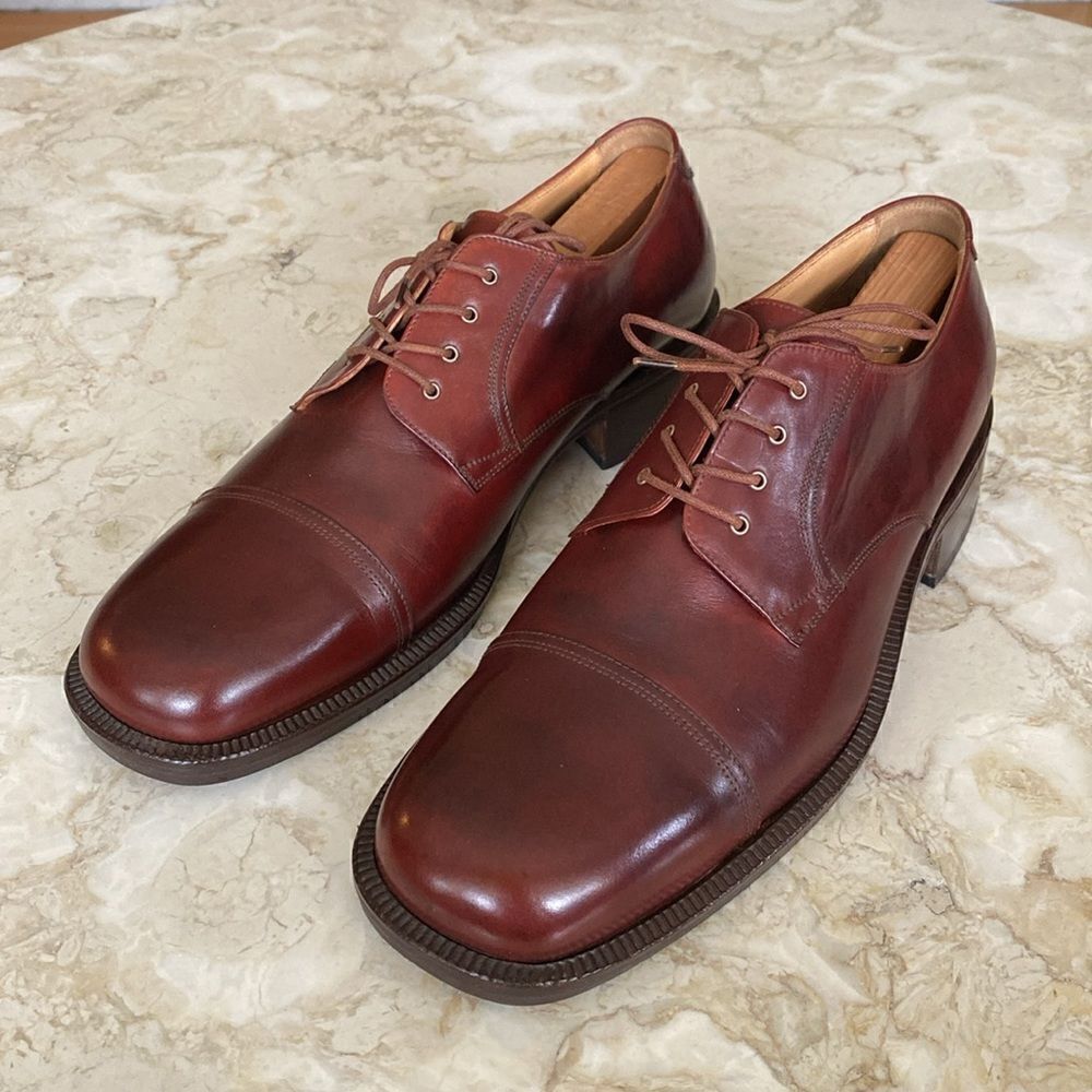 Mirko Ciccioli Leather Oxfords Square Toe